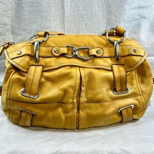 B. Makowsky Slouch Hobo Barrel Bag Purse Leopard Print Lined